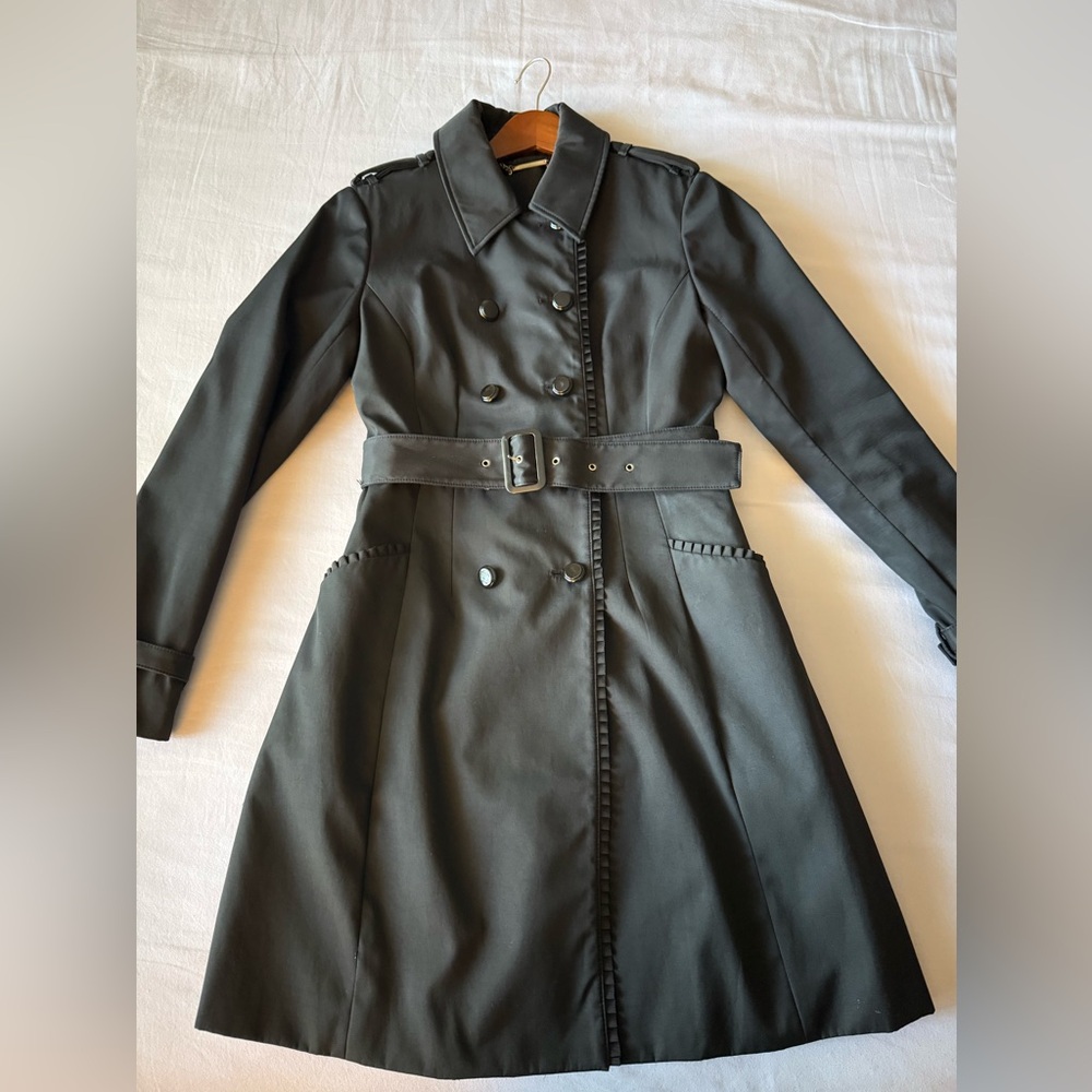 White House Black Market black trench coat